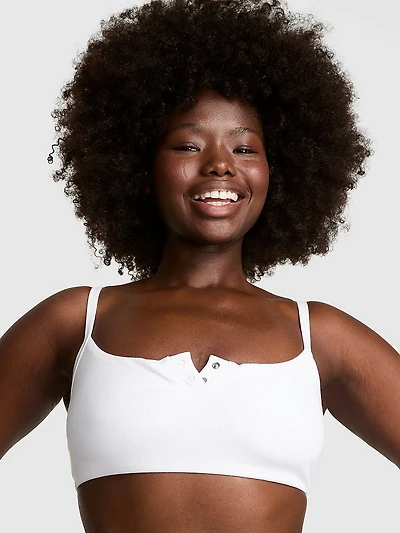 Cotton Dorm Unlined Scoop Bralette