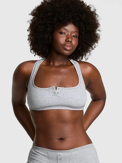 Cotton Dorm Unlined Racerback Bralette