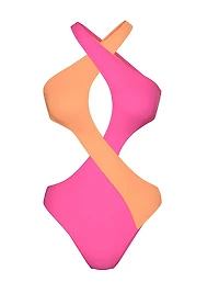 Archives Crossover Scuba Monokini One-Piece Swimsuit