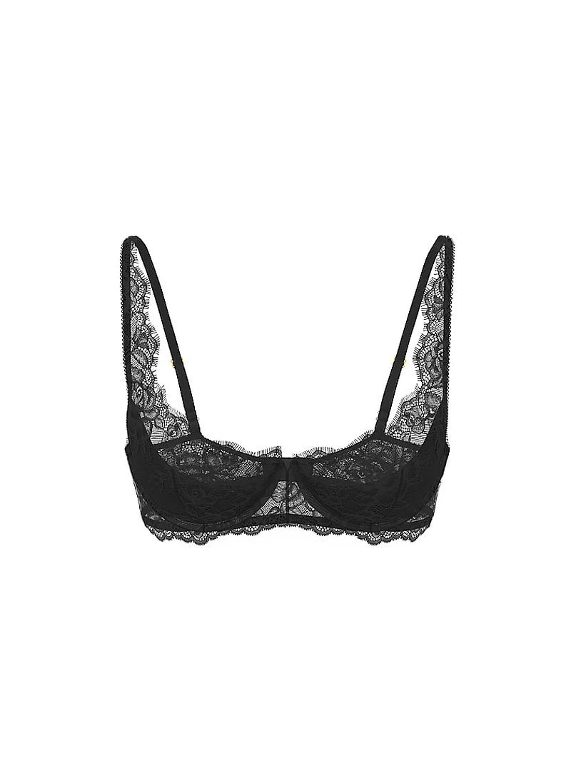 Rose Lace Uplift Balconette Bra