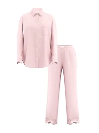 Modal-Cotton Long Pajama Set