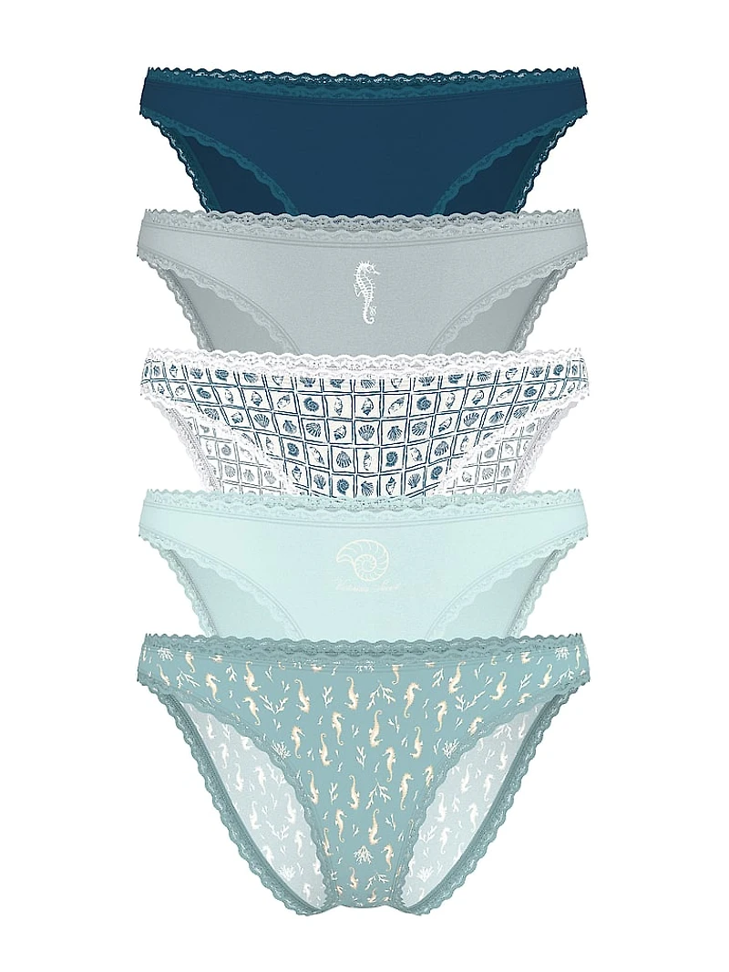 7-Pack Lace-Trim Bikini Panties