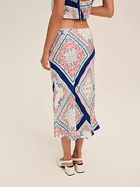 Summer Scarf Midi Skirt