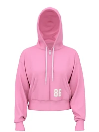 Ivy Terry Shrunken Full-Zip Hoodie