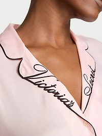 Glazed Satin Short Pajama Set