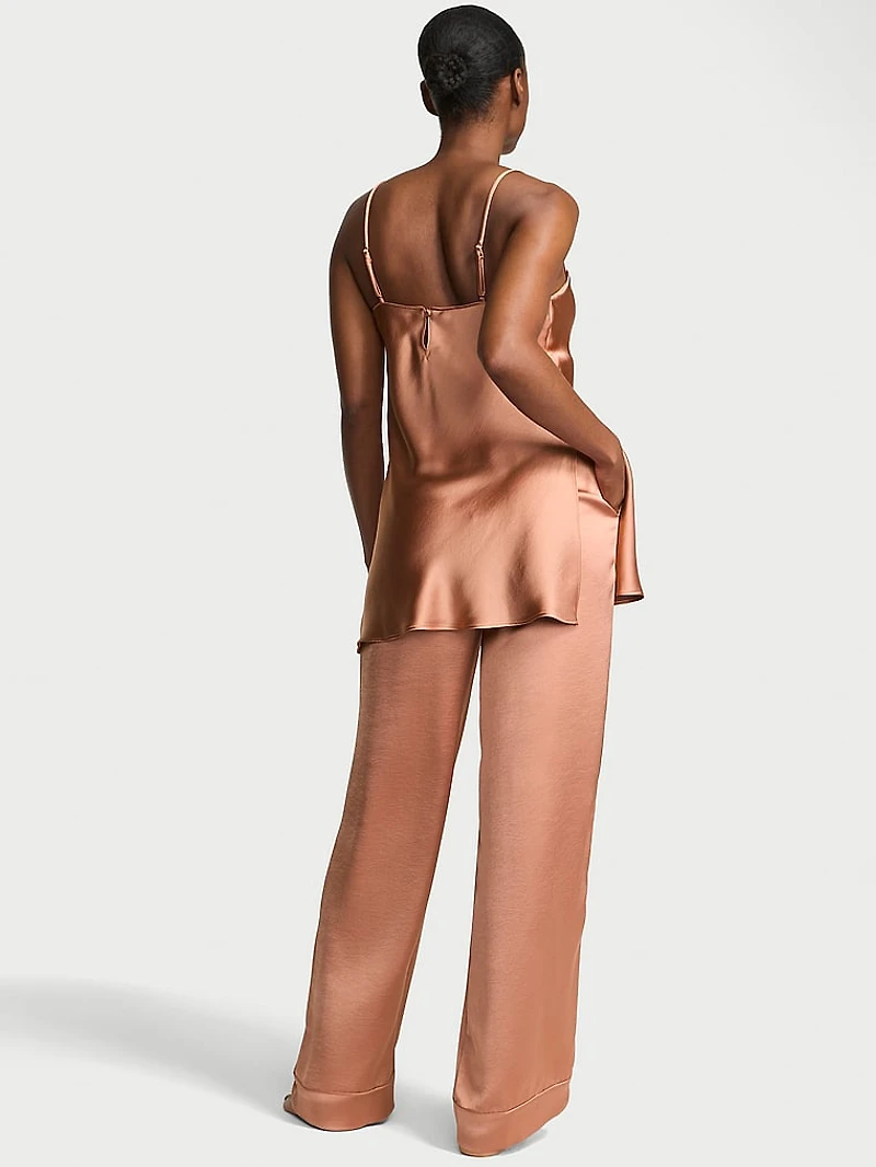 Luxe Satin Tunic Cami & Pant Set