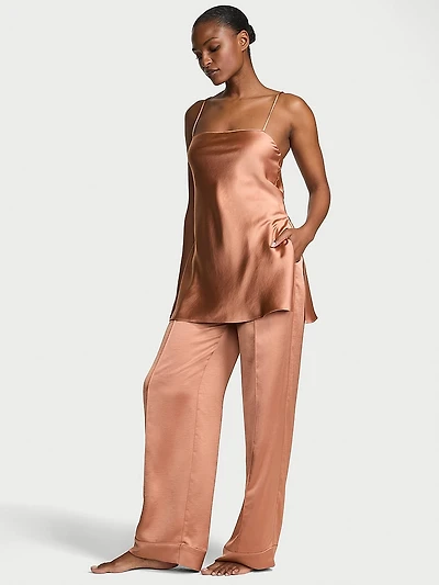 Luxe Satin Tunic Cami & Pant Set