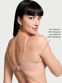 Smooth Lightly Lined Plunge Demi Bra
