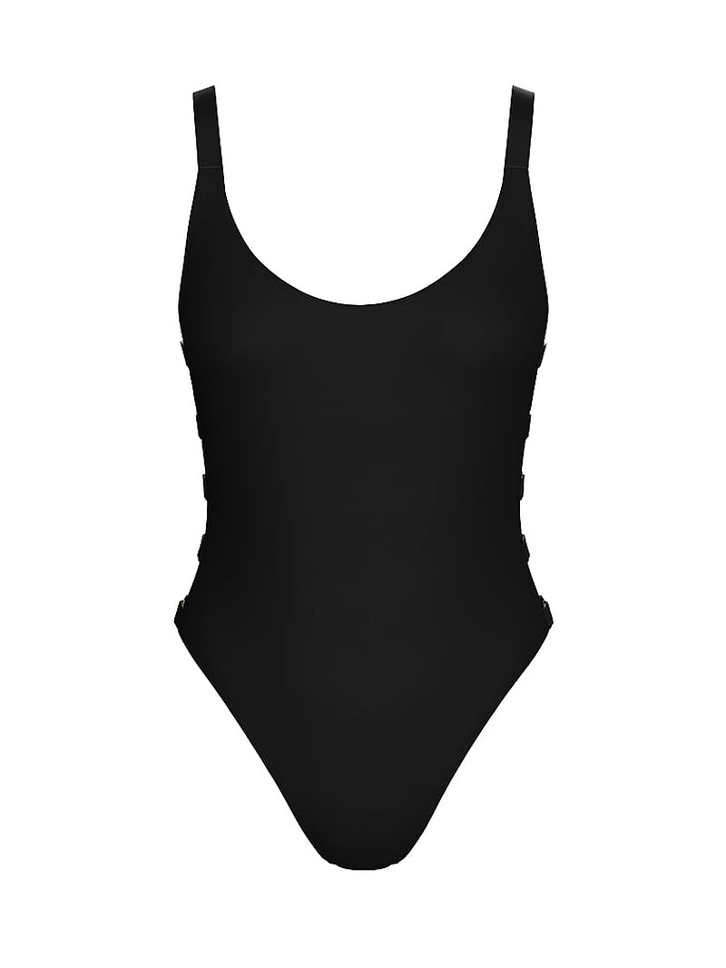 Archives Sexy Cut-Out Scoop One-Piece Swimsuit