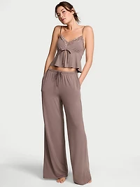 SoSoft™ Modal Lace-Trim Cami & Wide-Leg Pant Set