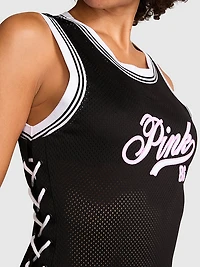 Varsity Lace-Up Dress