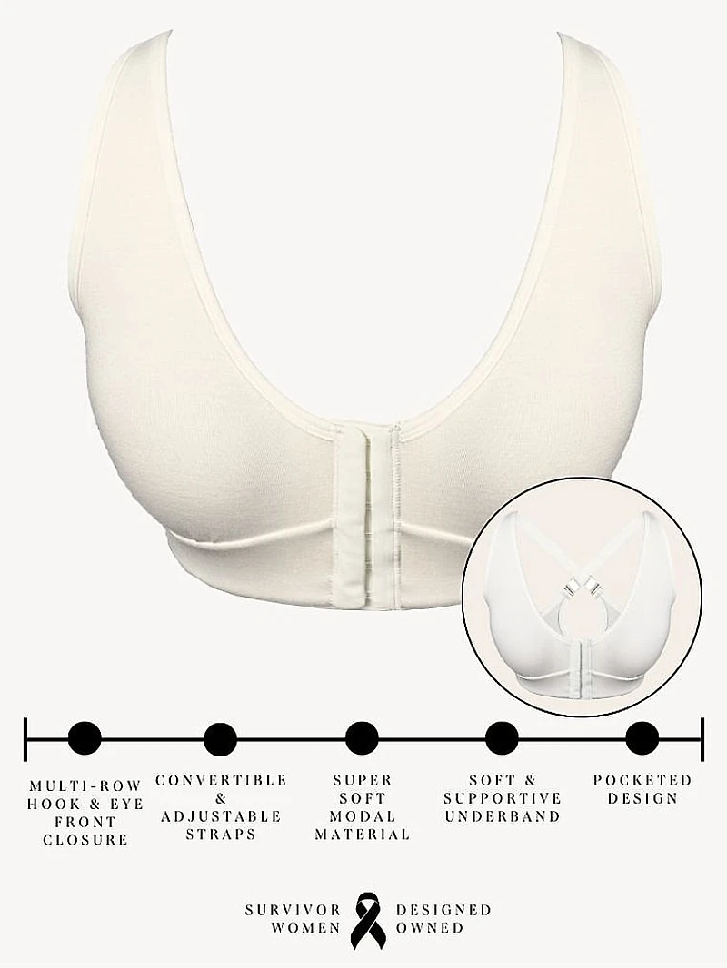 Rora Front-Close Mastectomy Bra