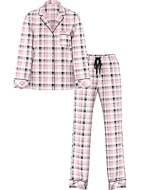 Flannel Long Pajama Set
