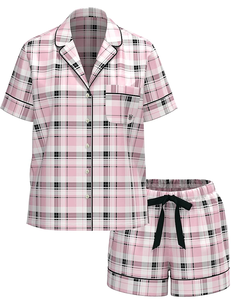 Flannel Short Pajama Set