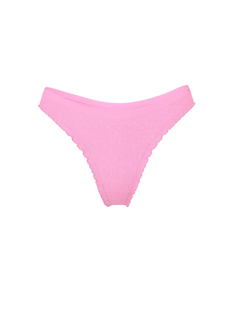 Seamless High-Leg Thong Panty