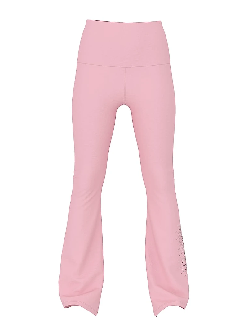 All-Day Cotton Foldover Flare Leggings
