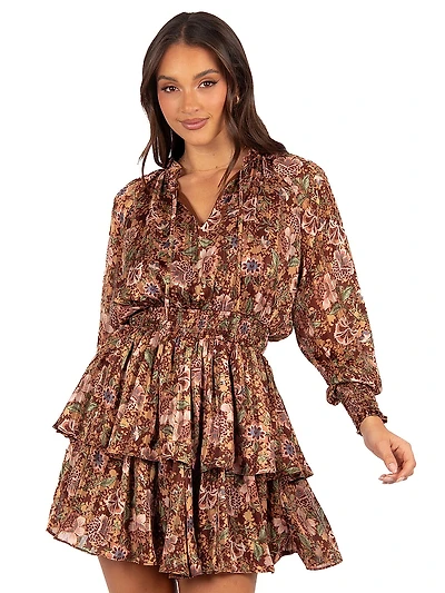 Alby Long-Sleeve Mini Dress