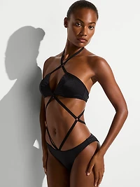 Archives Sexy Cut-Out Strappy Monokini One-Piece Swimsuit