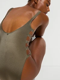 Archives Sexy Cut-Out Scoop One-Piece Swimsuit