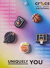 5-Pack Jibbitz Basketball Team Charms