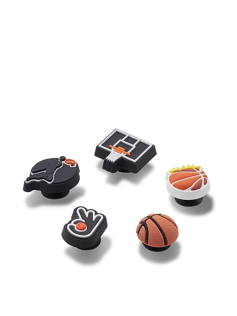 5-Pack Jibbitz Basketball Team Charms