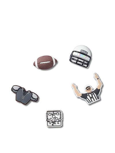 5-Pack Jibbitz Football Team Charms