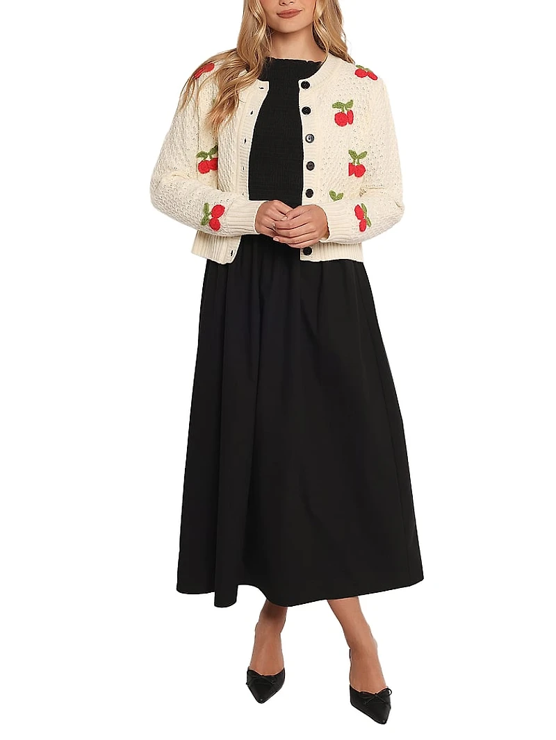 Trudie Cherry Cardigan