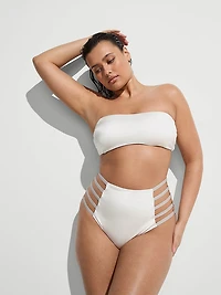 Archives Sexy Cut-Out High-Waist Cheeky Bikini Bottom