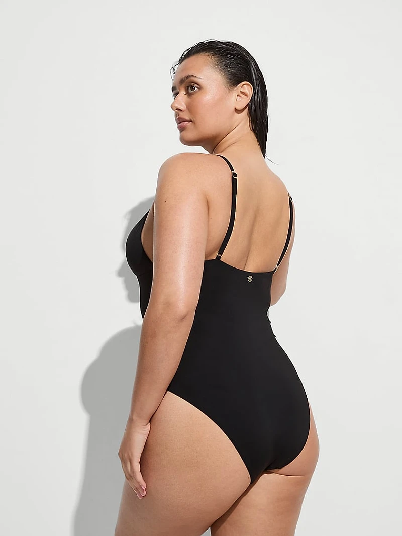 Essential Triangle Cheeky One-Piece Swimsuit