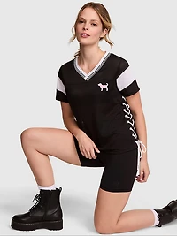 Varsity Lace-Up Football Jersey
