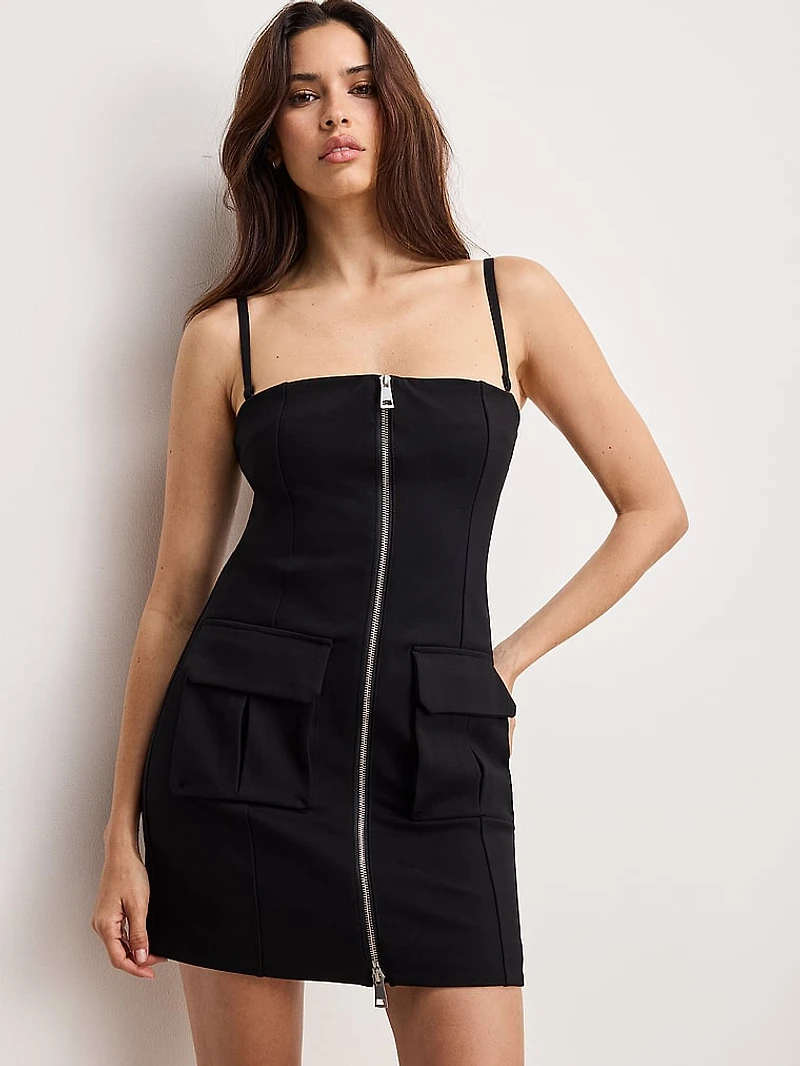 Soft Stretch Ponte Mini Dress