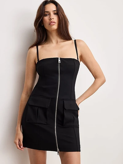 Soft Stretch Ponte Mini Dress