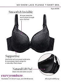 No-Show Lace T-Shirt Bra