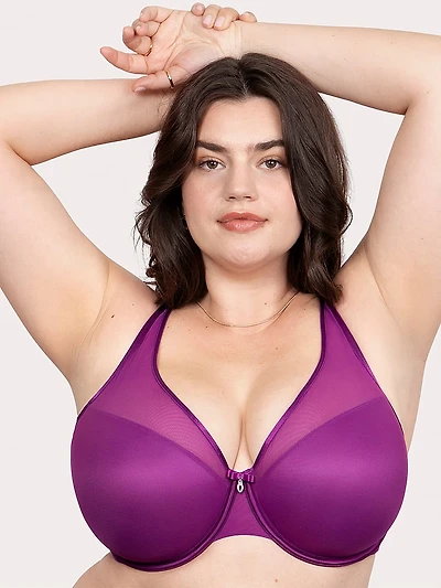 Sheer Mesh Push-Up Bra