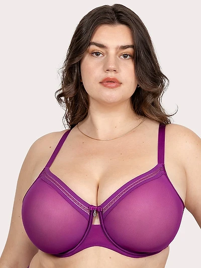 Sheer Mesh Unlined Bra