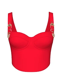 Corset Buckle Bikini Top