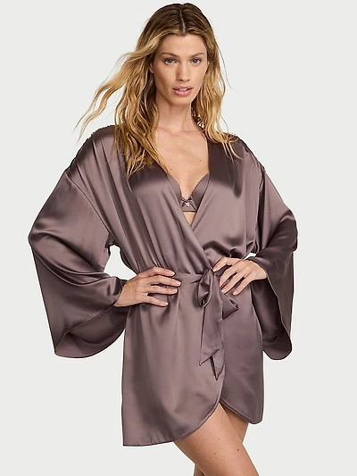 Satin Short Robe