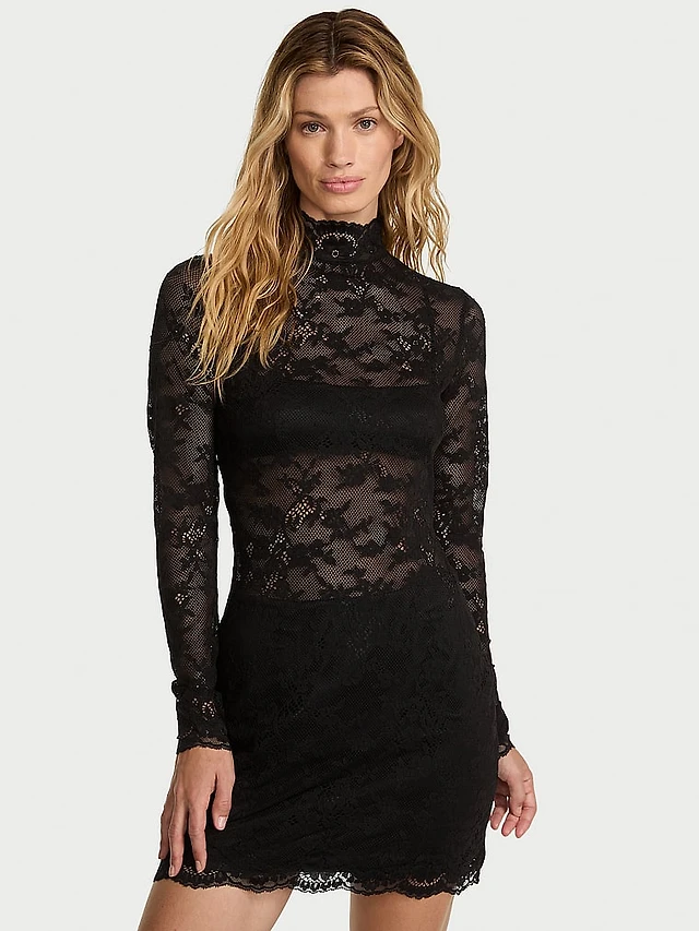 knee length dresses for ladies Dare To Dream Faux Leather Mini Dress In Black