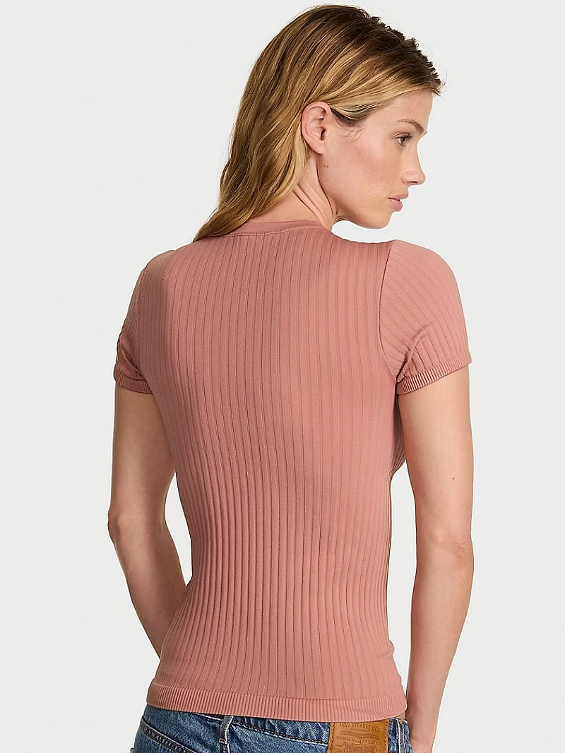 Smooth Seamless Rib Tee