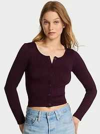 Smooth Seamless Rib Crop Cardigan