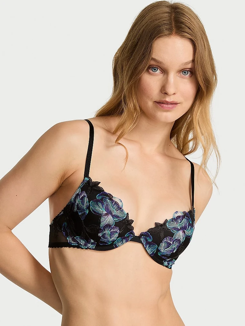 Smooth Lightly Lined Plunge Demi Bra