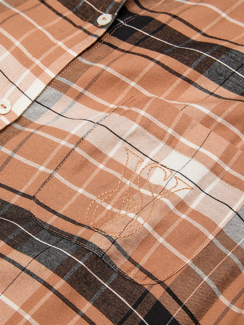 Modal-Cotton Button-Front Sleepshirt