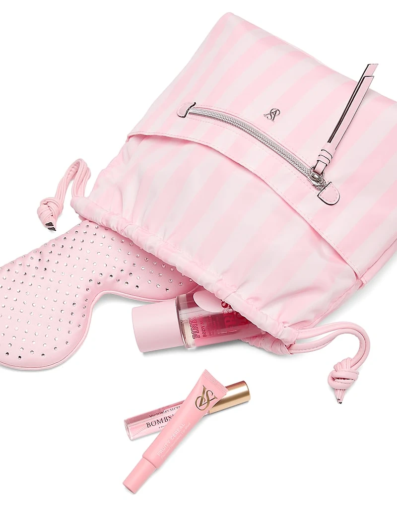 Cinched Travel Beauty Organizer Bag