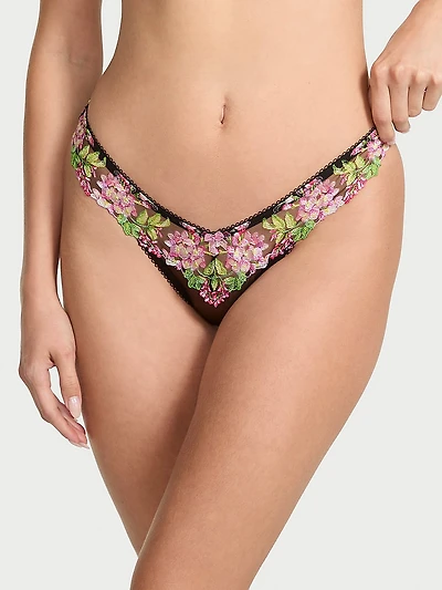 Wisteria Embroidery Brazilian Panty