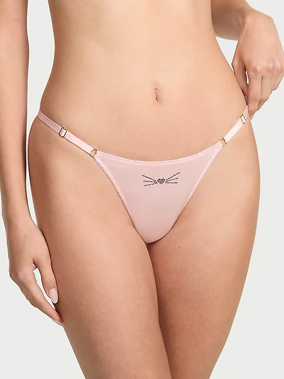 Rose Lace Adjustable V-String Panty