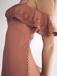 Atelier Victoria's Secret X Altuzarra Georgette Draped Ruffle Dress