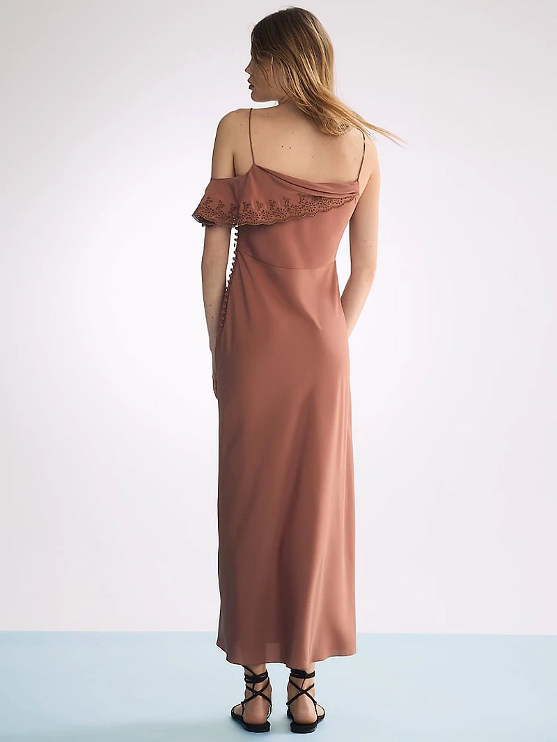 Atelier Victoria's Secret X Altuzarra Georgette Draped Ruffle Dress