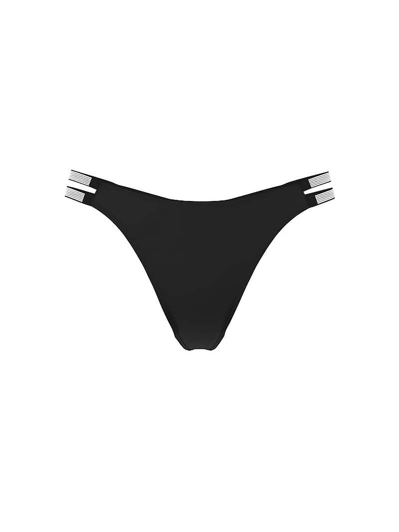 Flirty Mesh Shine Strap Thong Panty