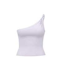 Base Stretch Twisted One-Shoulder Tank Top