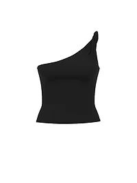 Base Stretch Twisted One-Shoulder Tank Top